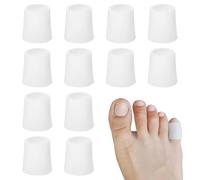 LYQNIHOB 12 Pieces Silicone Toe Protectors Pain Relief Gel - Spacer and Separator to Prevent Blisters, Calluses and Friction of the Pinky Foot