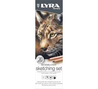 Lyra Sketching Set – Rembrandt Art Specials – 6 Assorted Pencils – For Professionals & Students