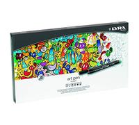 LYRA Art Pen, Fine Art Marker Set, 40 Assorted Colours, Fibre Tip Pen, Ideal for Professionals & Students