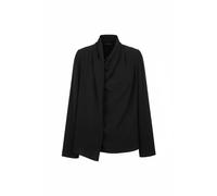 Lyra Asymmetric Silk Blouse - female - Cortana - Blouses - Black - L - Blouses & Shirts L