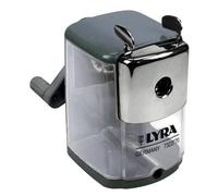 Lyra Desktop Rotary Pencil Sharpener Metal Body Heavy Duty With Desk Clamp