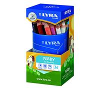LYRA Ferby Wooden Chunky Coloured Pencils, 36 Pieces in Assorted Colours, For Children & Schools