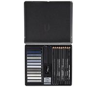 LYRA Fine Art Sketching Set, 11 Grey Tones Pencils & Pastels, Ideal for Professionals & Students