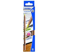LYRA Fluorliner Wooden Neon Coloured Pencils Dry Highlighter 6 Pack in 5 Colours