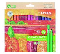 LYRA Graduate Art-Tip Markers, Assorted Colors, 36 Count