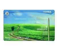 LYRA Graduate Colouring Pencils, Hexagonal, 3.8mm lead, 38 Assorted Colours, Ideal for Student Artists & Hobbyists