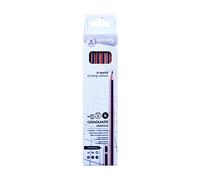LYRA Graduate Graphite Pencils, 6 Pieces, Assorted Grades, Lead, Technical Drawing, Cardboard Box, Ideal for Student Artists & Schools
