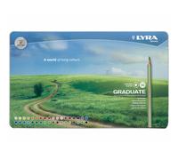LYRA Graduate Colouring Pencils, Hexagonal, 3.8mm lead, 38 Assorted Colours, Ideal for Student Artists & Hobbyists