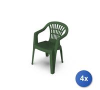 Lyra Green Plastic Monoblock Chair 56x54x80Cm