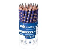 LYRA Groove Graphite Triangular Pencils, 36 Pieces, B Pencils, Easy Grip, For Young Children and Primary Schools