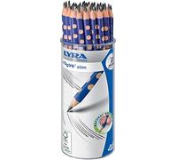 LYRA Groove Slim Wooden HB Graphite Pencils, 48 Pieces, Easy Grip, Schoolpack, For Young Children and Primary Schools