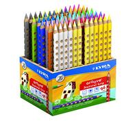 LYRA Groove Wooden Chunky Colouring Pencils, Schoolpack, 96 Assorted Colours, For Children and Schools