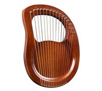 Lyra Harp,19 Metal Strings Lyre Harp with Carved Note Tuning with Extra Strings, Tuning Wrench, Cleaning Cloth, Picks, Harp Musical Instrument For Music Lovers Beginners C