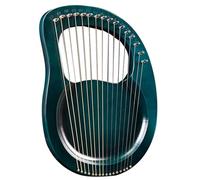 Lyra Harp,19 Metal Strings Lyre Harp with Carved Note Tuning with Extra Strings, Tuning Wrench, Cleaning Cloth, Picks, Harp Musical Instrument For Music Lovers Beginners B