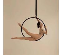 Lyra Hoop Aerial Yoga Ring Home Set with Ceiling Anchor & Non-Slip Tape for Pilates Dance Splits, Large Acrobatic Gymnastics Fitness Performance, Adult Kids Swing
