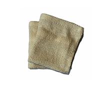 Lyra Linens - 100% Egyptian Cotton Face Flannel Washcloths - Pack of 2 OR 4 500 Gsm Facecloths, 30cm x 30cm Square, Quick Dry And Absorbent Makeup remover Cloths, Gym Towels (2, Latte)