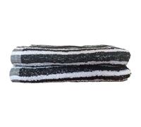 Lyra Linens - 100% Egyptian Cotton Hair Drying Styling Towels - Pack of 2 OR 4 - Barber & Salon Quality Hairdressing Towels (Black/White Tinting, 2)
