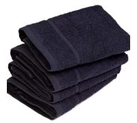 Lyra Linens - Chlorine Resistant Hairdressing Towels - Black 400GSM Beauty Salon Hair Towels Barber 100% Cotton Hand Towel 50 x 85 cm (12)