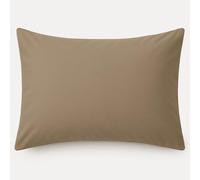 Lyra Linens Pair of Housewife Pillowcases 50x75cm - Plain Dyed Easy Care Percale Cotton-Polyester Blend, Soft & Durable Pillow Covers with Envelope Closure - Machine Washable (Mink)