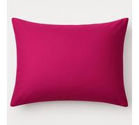 Lyra Linens Pair of Housewife Pillowcases 50x75cm - Plain Dyed Easy Care Percale Cotton-Polyester Blend, Soft & Durable Pillow Covers with Envelope Closure - Machine Washable (Fuchsia Pink)