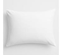 Lyra Linens Pair of Housewife Pillowcases 50x75cm - Plain Dyed Easy Care Percale Cotton-Polyester Blend, Soft & Durable Pillow Covers with Envelope Closure - Machine Washable (White)