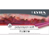 LYRA Polycrayons Soft Fine Art Pastel Set, 12 Assorted Colours, Ideal for Professionals & Students