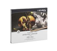 LYRA Rembrandt Polycolor, Fine Art Coloured Pencil Set, 24 Assorted Colours, Ideal for Professionals & Students