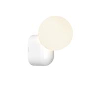Lyra Single Wall Lamp Gloss Glaze White