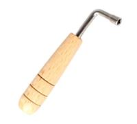 Lyra Tuner - L Shape Tuning Wrench | Square Tip Setting Hammer | Square Tip Wrench | Non-Slip Professional Music Setting Accessories with Wooden Handle