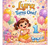 Lyra Turns One!: A Personalized First Birthday Book for Lyra: A Sweet Keepsake to Celebrate Turning One