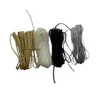 Lyracces Wave Bending Fringe Rick Rack Trim Narrow Mini 2mm Braids Woven RIC Rac Ribbon Zig Zag for for Sewing Fasteners Stuffed Toys Clothing DIY Dolls Coat Bags Accessories 20yards (Mixed 4color)
