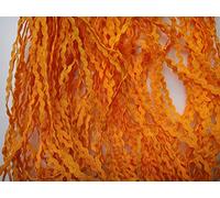 Lyracces Wholesale Lots 50yards Mini 3mm Pick Color Woven Rick Rack Ribbon RIC Rac Trims Scrapbooking Dressmaking (Orange)