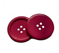 LYRACCES Wholesale Lots 7pcs Extra Large Big Sewing Fasteners Flatback Resin Buttons 50mm 1.97 Inches (Red)