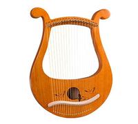 Lyre,19 String Greek Violin,19 String Lyre Patterns Carved Phonetic Symbols,For Music Lovers Beginners,Etc