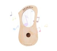 Lyre DIY Kit Build Your Own Lyre Harp 7 String Basswood Instrument with Tuning Wrench and Gig Bag for Beginners Kids and Music Enthusiasts