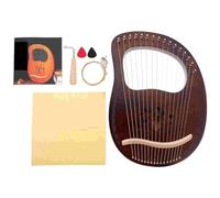 Lyre Harp 1 Set Children Retro 16-Tone Lyre Harp Wooden String Instrument Music Instruments