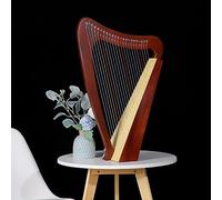 Lyre Harp 15, 19, 23 Strings Beginner Lap Harp for Beginners, Kids and Adults Musical Instrument with Black Gig Bag, Tuning Lever, Cleaning Cloth (Color : 23 Tones - Log Color Gift Pack)