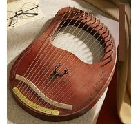 Lyre Harp 15-24 Strings Beginner Portable Music Instrument with Gig Bag, Tuning Wrench, Picks and Manual