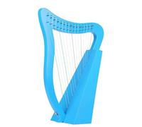 Lyre Harp, 15 Strings, Solid Wood Musical Instrument with Tuning Wrench for Beginners and Music Lovers