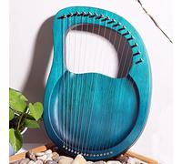 Lyre Harp 16 for Kids String Small Musical Harps Metal Harp String Instruments Mahogany Music Instruments Lyre Harp with Tuning Wrench Black Gig Bag Best Gift for Beginners Music Lovers Beginners