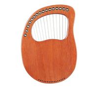 Lyre Harp 16-String Wooden Lyre Harp Metal Strings Mahogany Solid Wood String Instrument With Carry Bag Tuning Wrench Accessories