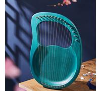 Lyre Harp 16 Strings Mahogany Wood Lyre Harp Instruments Metal Stringed Small Harps Musical Instruments Lyre Harp with Tuning Wrench Black Gig Bag Best Gift for Beginners Music Lovers Beginners K