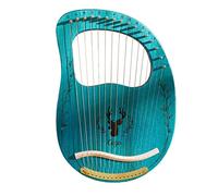Lyre Harp 16 Strings Steel Harp Lyre Strings Plywood Body With Carrying