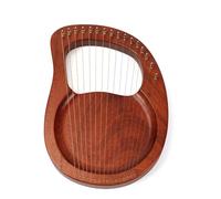 Lyre Harp 16 Strings Wooden Lyre Harp Metal Strings Mahogany Solid Wood String Instrument Boy Girl Holiday Gifts For Beginners