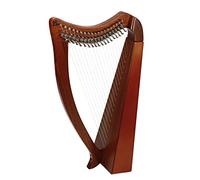 Lyre Harp, 19 Metal String Mahogany Lye Harp With Tuning Wrench And Black Gig Bag For Beginners Kids Adults