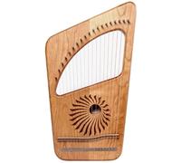 Lyre Harp, 19 Metal Strings Cherry Wood Harp with Tuning Wrench, Strings, Non-slip Mat, Sawdust, and Songbook, Strings Instrument Gift for Kids/Adult/Beginners