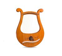 Lyre Harp 19 String Lyre Harp Mahogany Music Instrument With Spare Strings Tuning Wrench Stringed Instruments Accessories