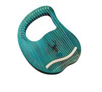 Lyre Harp 19-String Wooden Lyre Harp Resonance Box String Instrument With Tuning Wrench(Blue)