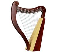 Lyre Harp, 19 strings Mahogany Harp, Half Key Lyre, Traditional Classic Stringed Instruments, for Kids Adults Beginner, with Tuning Wrench and Black Gig Bag