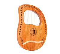 Lyre Harp 19 Strings Professional Lira Miniature Lyre Wooden Folk Classical Acoustic Lyre Harp